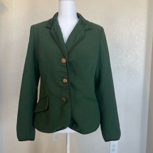 Joe Browns poly/Wool blend Hunter green Blazer size 8